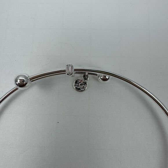 Hallmark Charm Bracelet Sterling Silver Heart Nana Engraved Beads - Picture 4 of 4